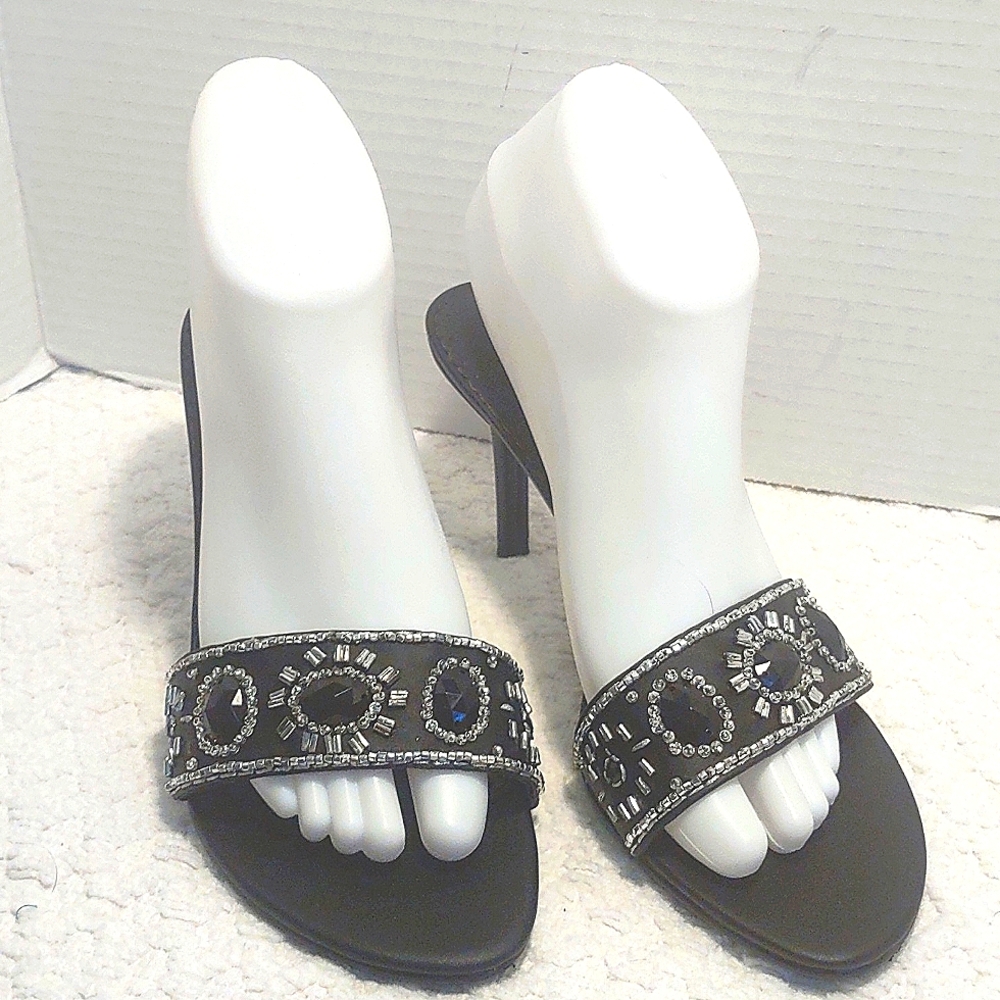 Starlet Jeweled Heeled Slides